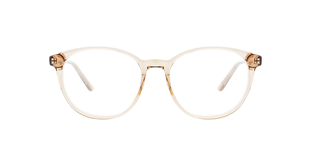 Sofia Crystal Caramel AcetaatEyeglass Frames van B24, Vooraanzicht