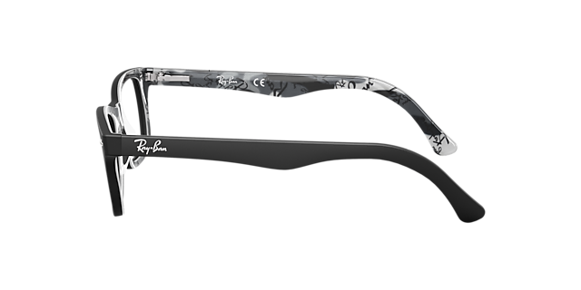 RB5228 Schwarz AcetatEyeglass Frames von B24, Seitenansicht