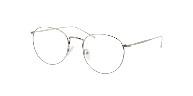 Macon Zilver MetaalEyeglass Frames van B24, Hoekweergave