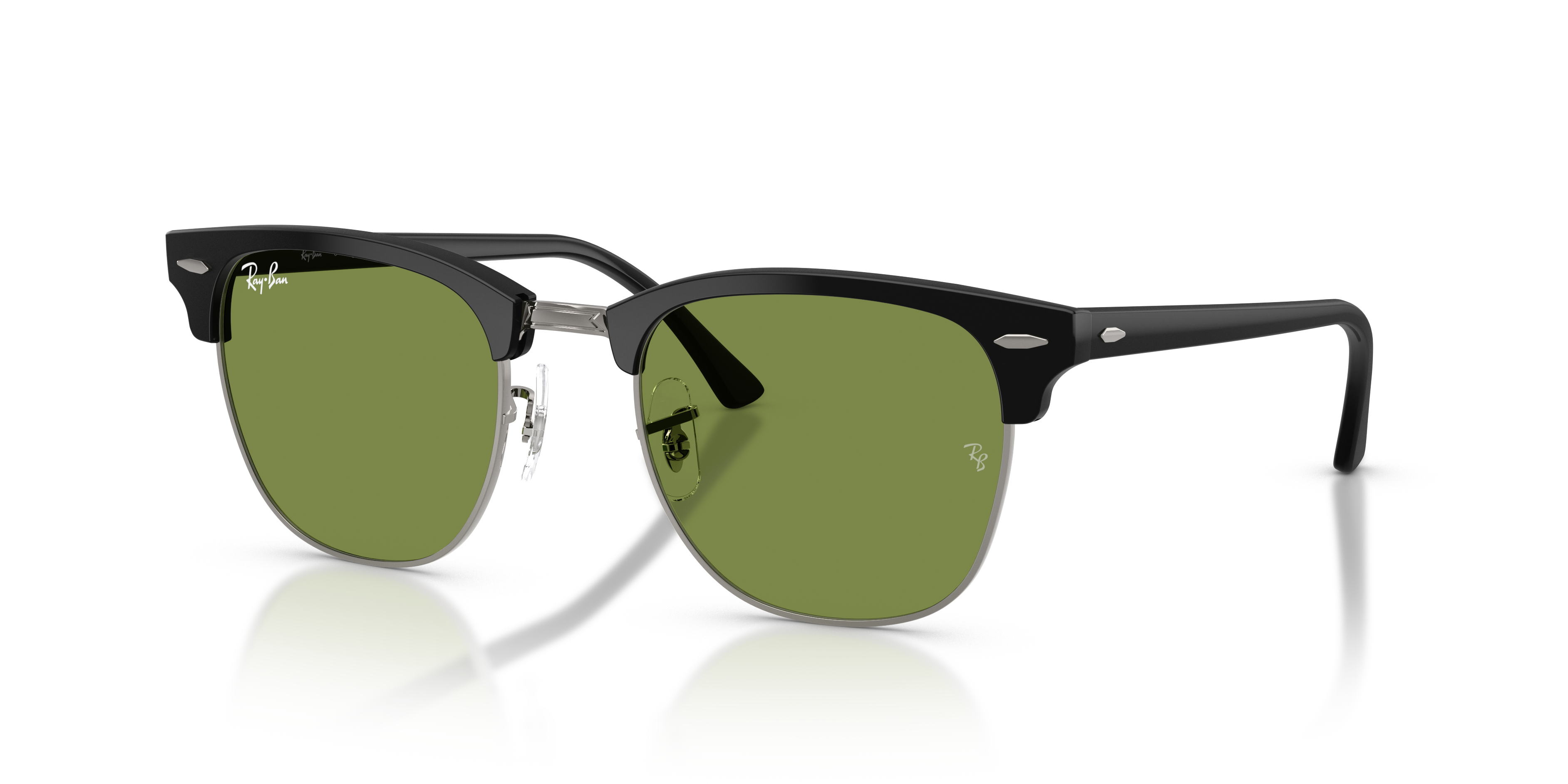 RB3016 Matte Black On Black AcetatSunglass Frames von B24, Dreiviertelansicht