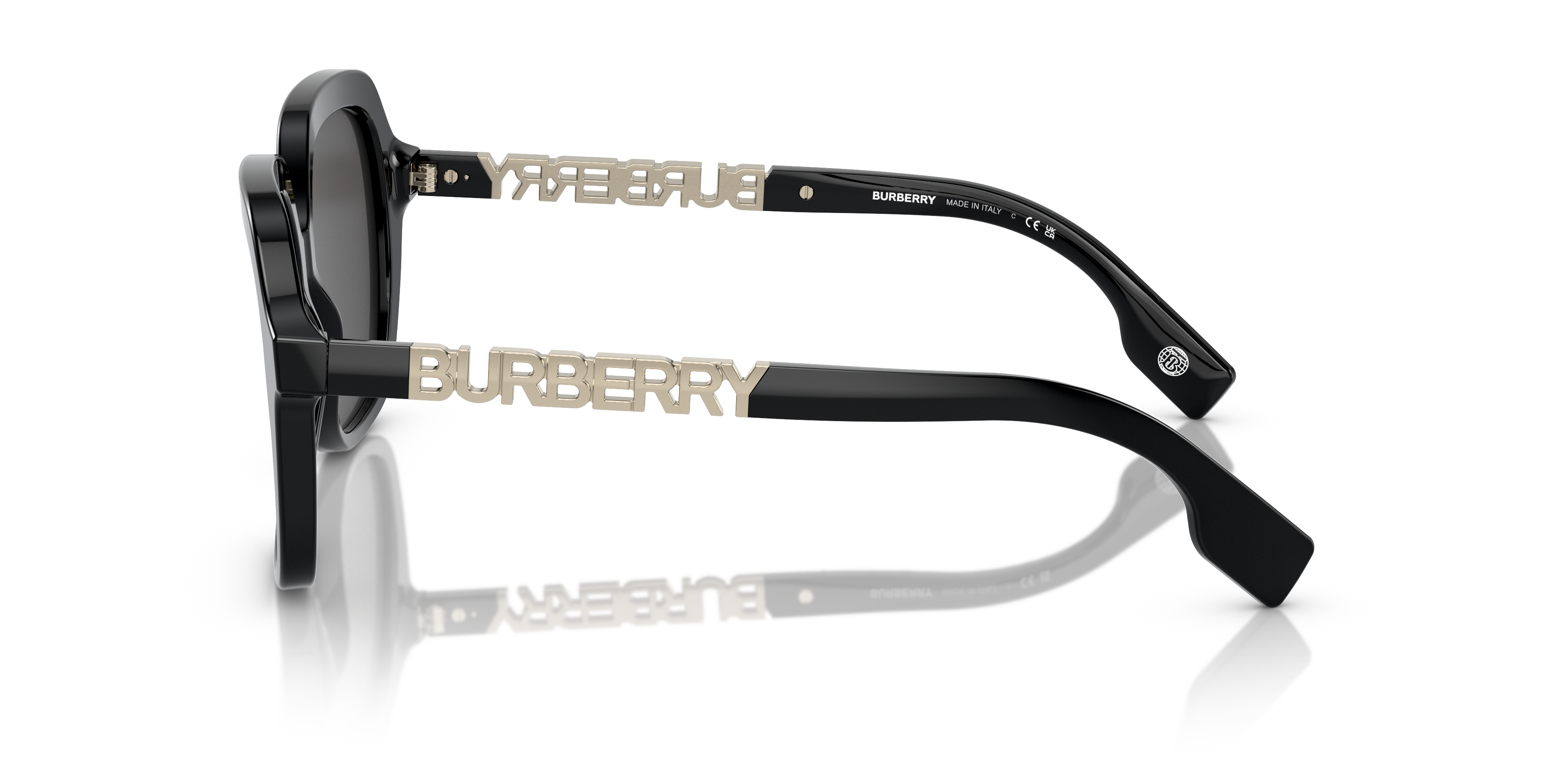 BE4389 Schwarz AcetatSunglass Frames von B24, Seitenansicht