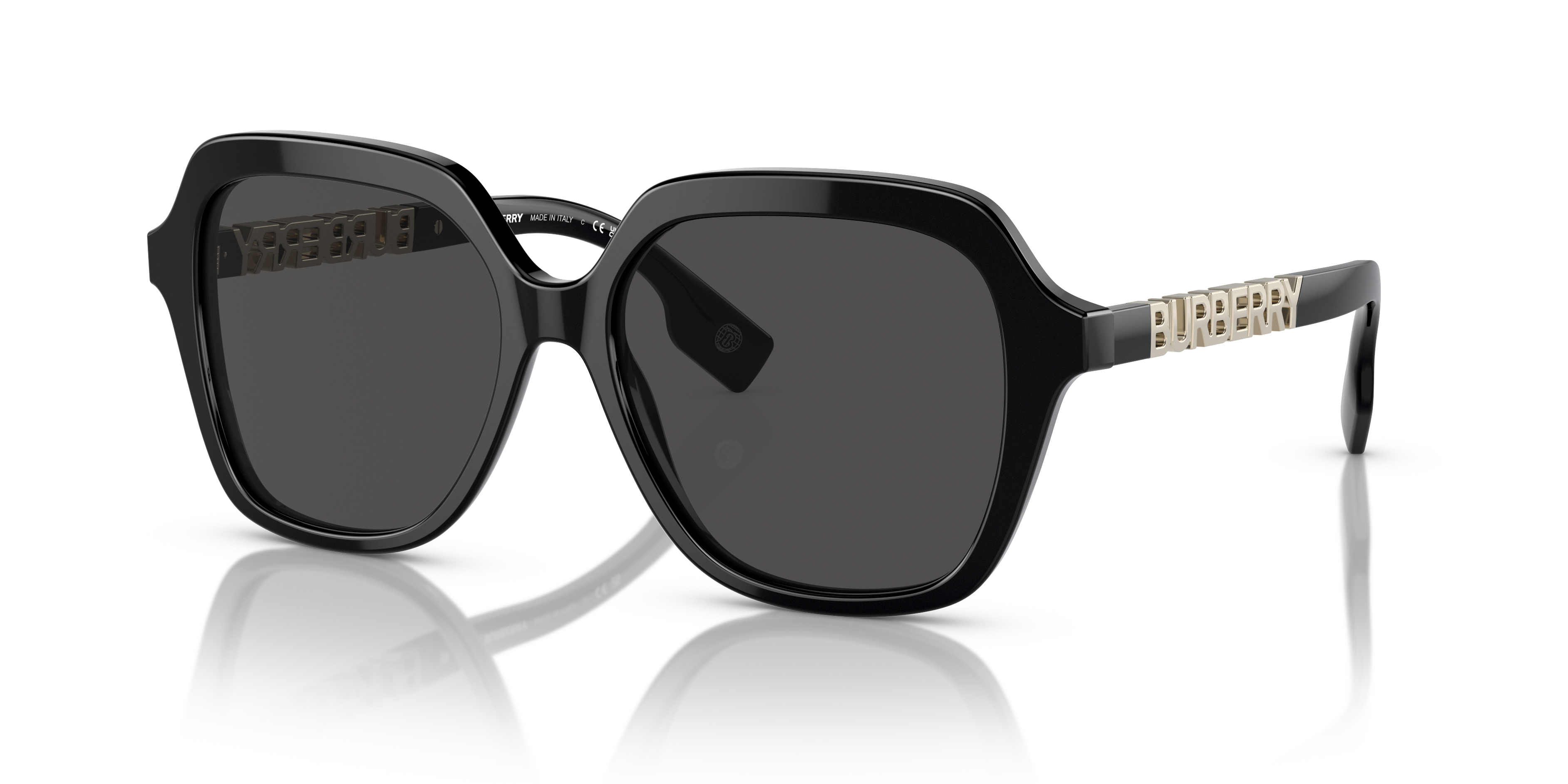 BE4389 Schwarz AcetatSunglass Frames von B24, Dreiviertelansicht