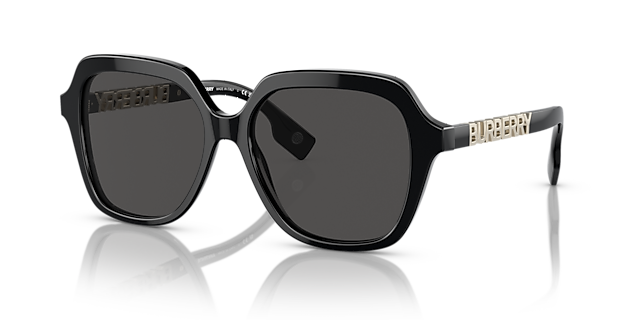 BE4389 Zwart AcetaatSunglass Frames van B24, Hoekweergave