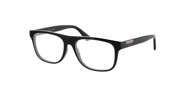 GG1117O Zwart KunststofEyeglass Frames van B24, Hoekweergave