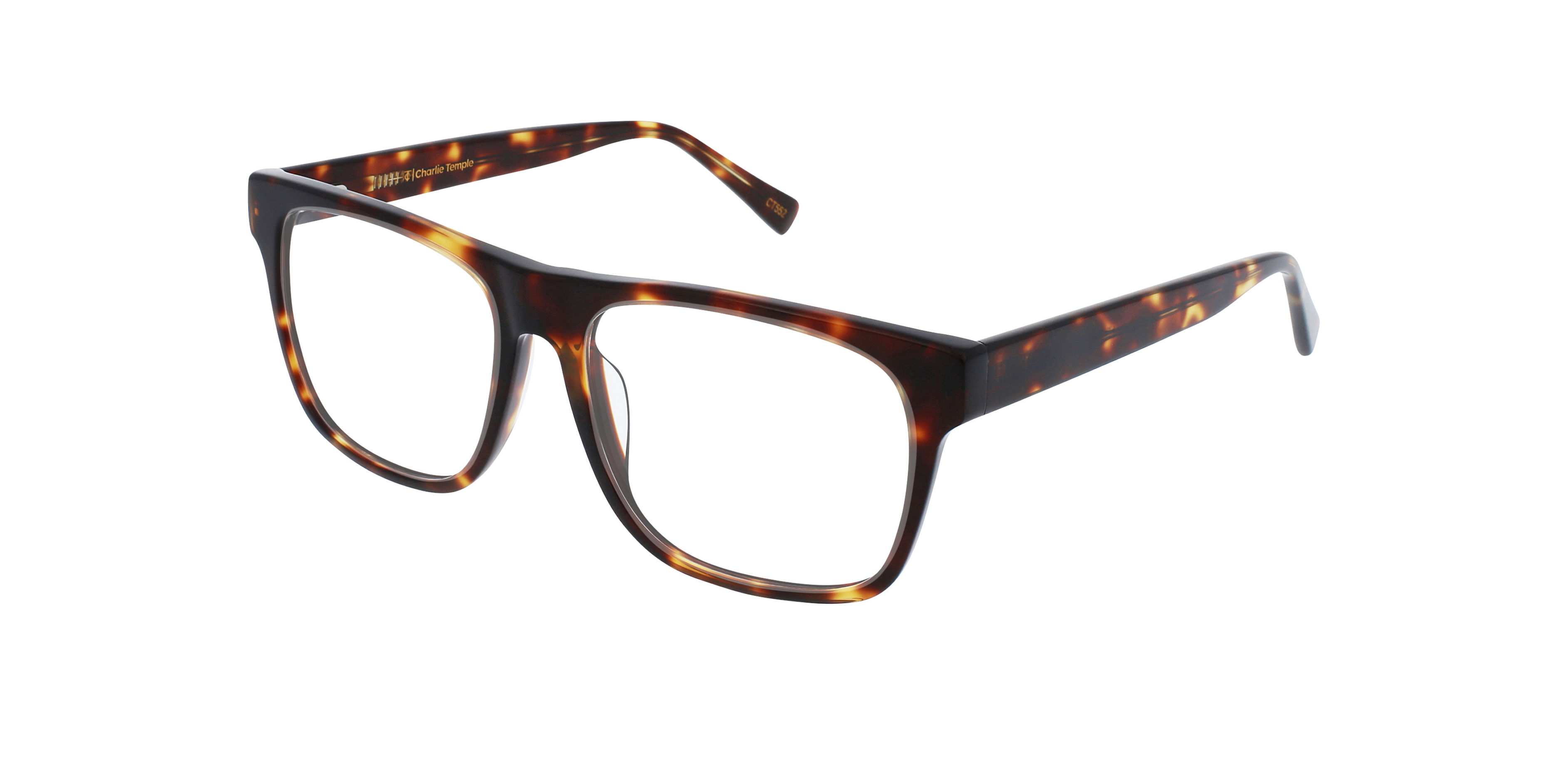 Toby Moonlight Tortoise AcetatEyeglass Frames von B24, Dreiviertelansicht