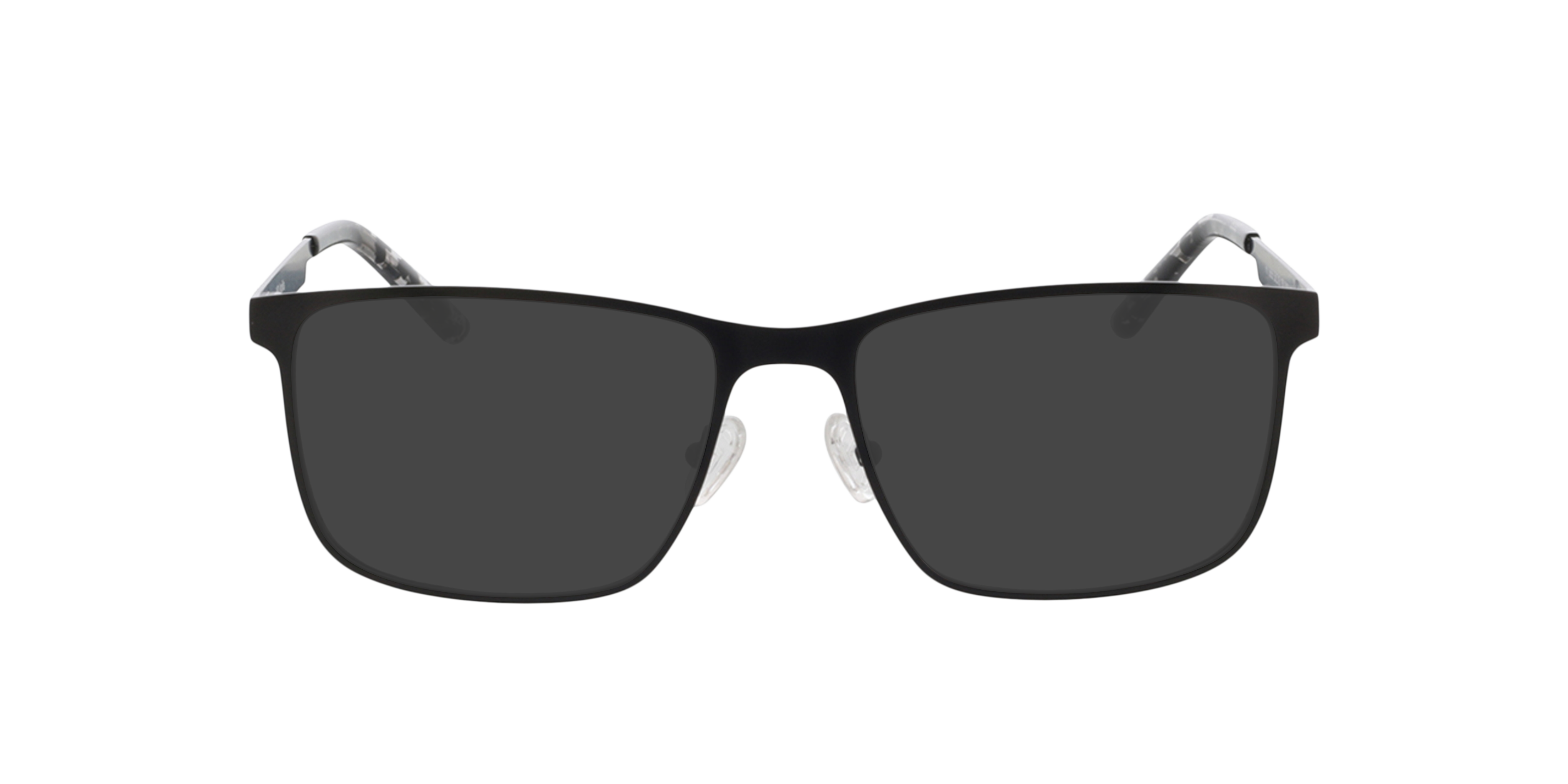 Aprilia Matzwart MetaalEyeglass Frames van B24, met getinte lenzen