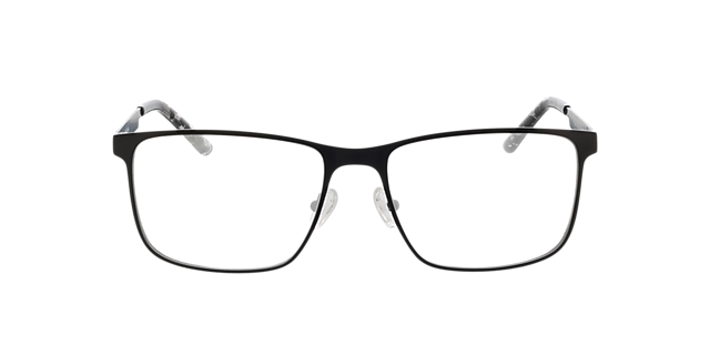 Aprilia Mattschwarz MetallEyeglass Frames von B24, Vorderansicht