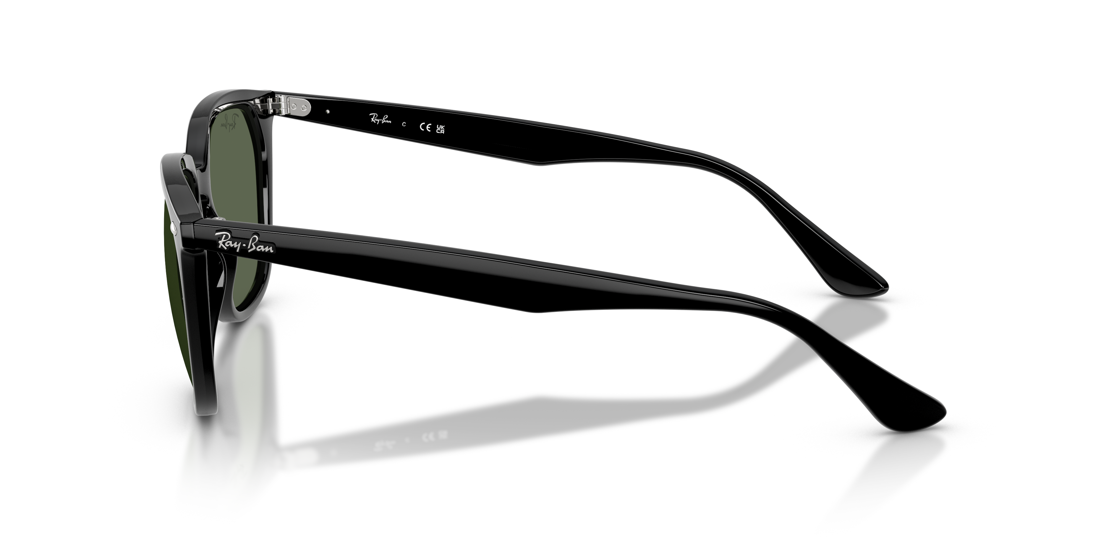 RB4362 Zwart KunststofSunglass Frames van B24, Zijaanzicht