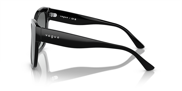 VO5338S Zwart AcetaatSunglass Frames van B24, Zijaanzicht
