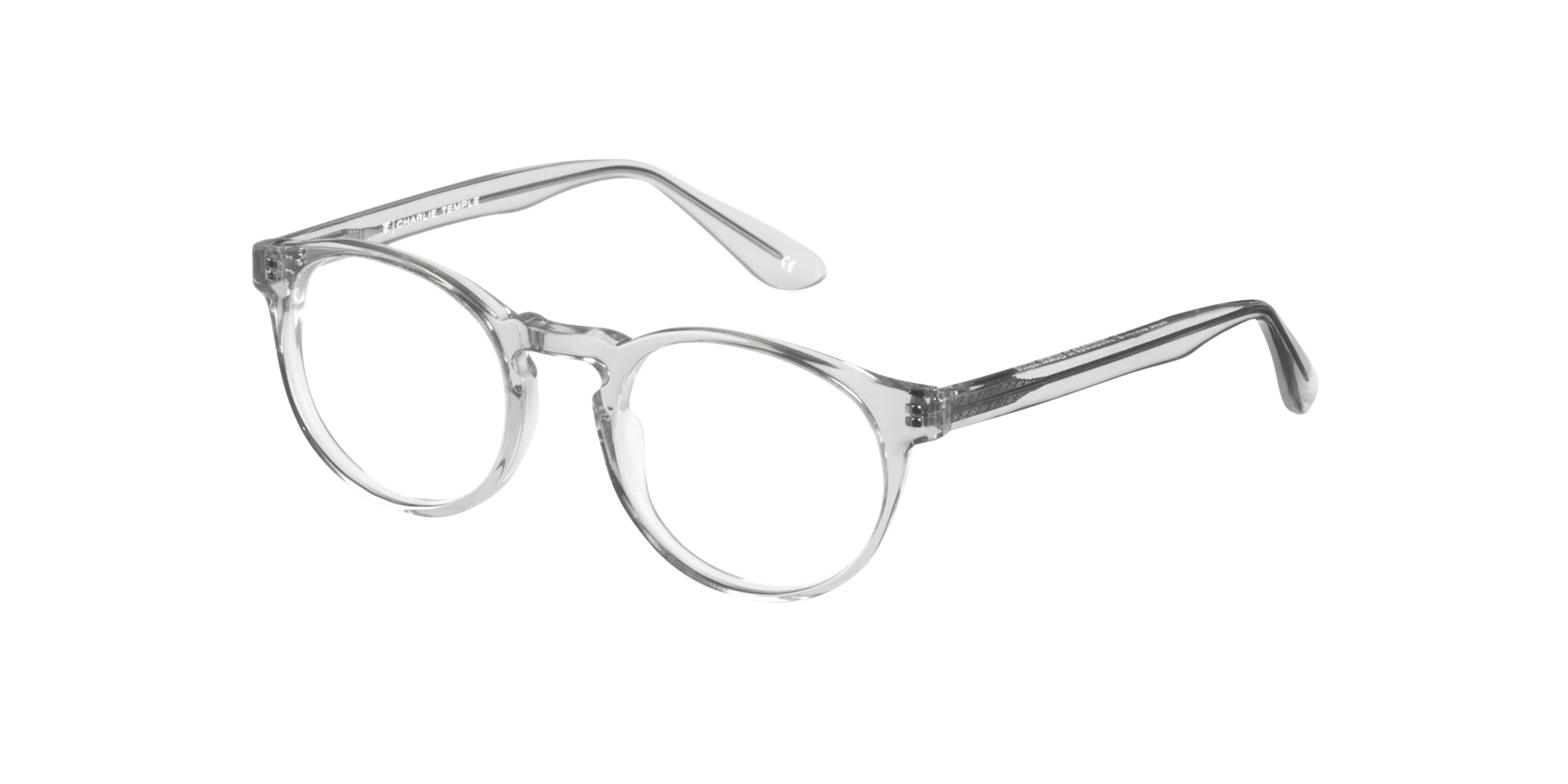 Steven S. White Crystal AcetatEyeglass Frames von B24, Dreiviertelansicht