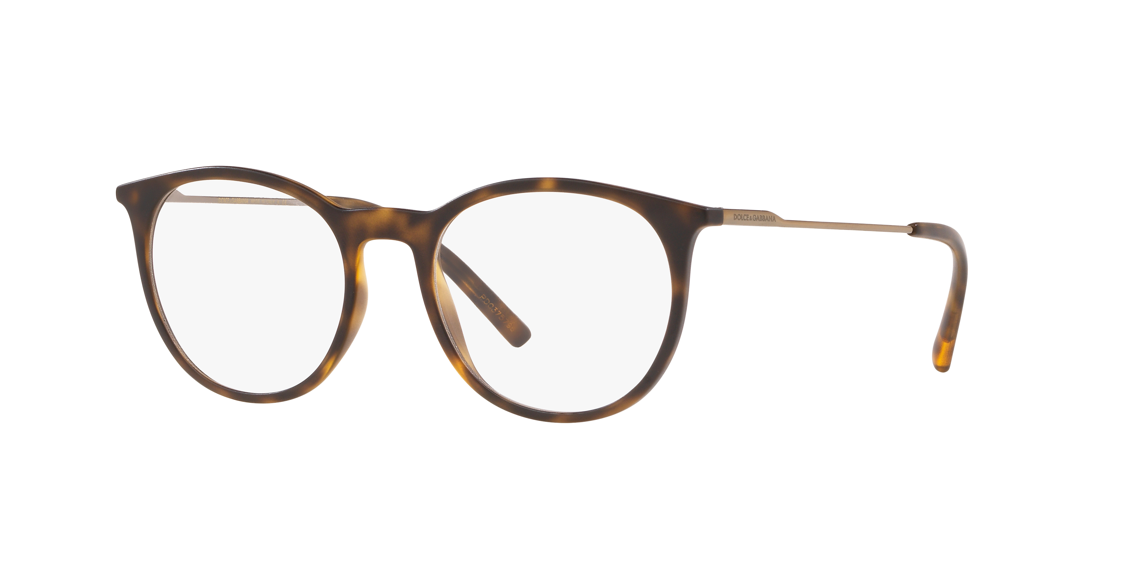 DG5031 Matt Havana KunststoffEyeglass Frames von B24, Dreiviertelansicht