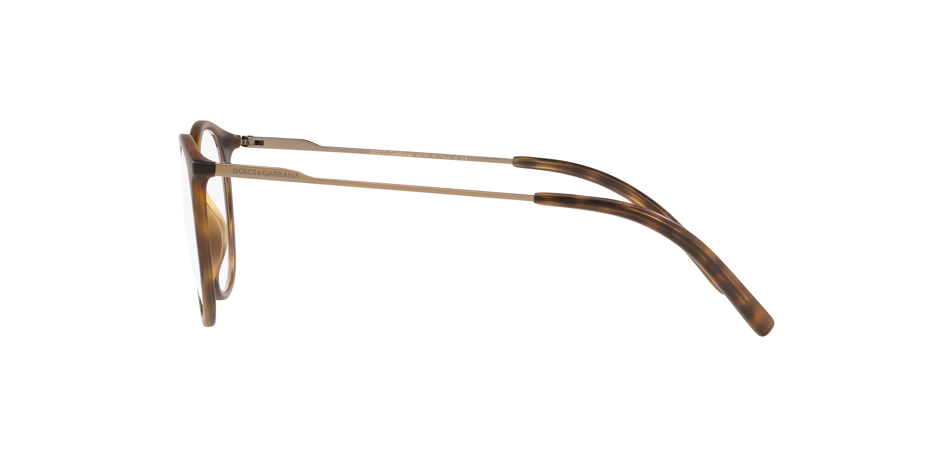 DG5031 Matt Havana KunststoffEyeglass Frames von B24, Seitenansicht