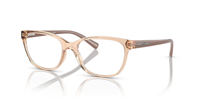 AX3037 Tundra glänzend transparent KunststoffEyeglass Frames von B24, Dreiviertelansicht