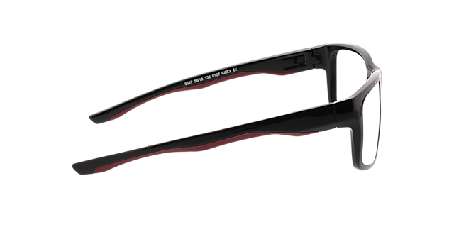 Beat Schwarz & Rot KunststoffEyeglass Frames von B24, Seitenansicht