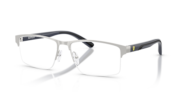 FZ7015 Matt Grau MetallEyeglass Frames von B24, Dreiviertelansicht