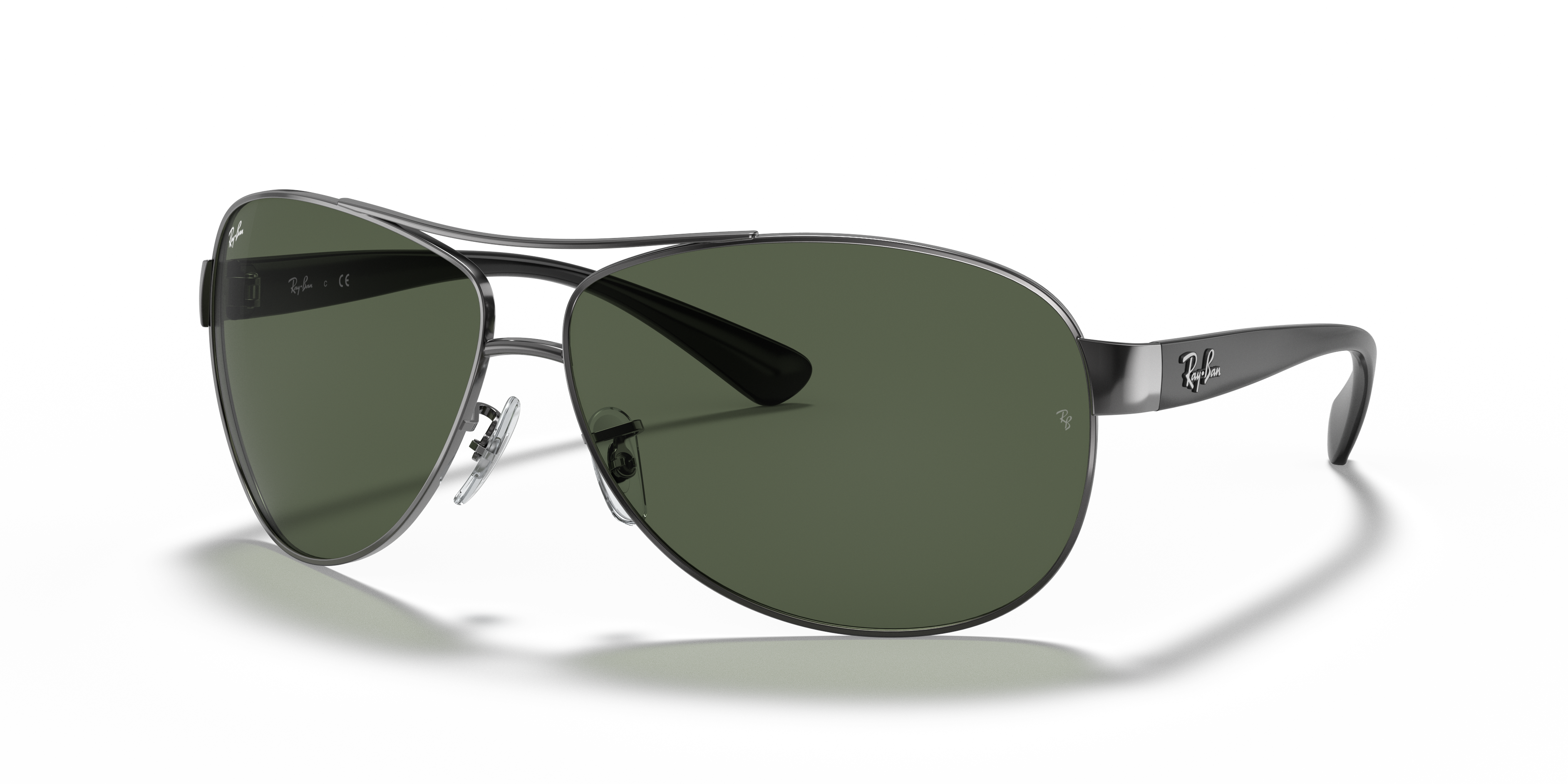 RB3386 Gunmetal MetallSunglass Frames von B24, Dreiviertelansicht
