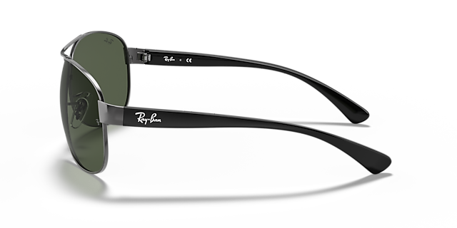RB3386 Staalgrijs MetaalSunglass Frames van B24, Zijaanzicht