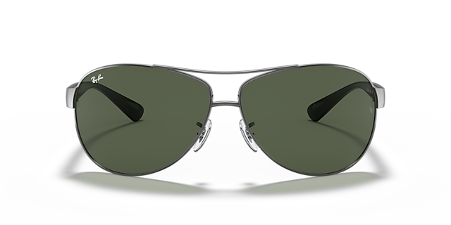 RB3386 Staalgrijs MetaalSunglass Frames van B24, Vooraanzicht