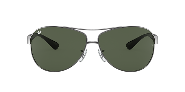 RB3386 Staalgrijs MetaalSunglass Frames van B24, met getinte lenzen