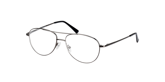 Glendale Antraciet MetaalEyeglass Frames van B24, Hoekweergave