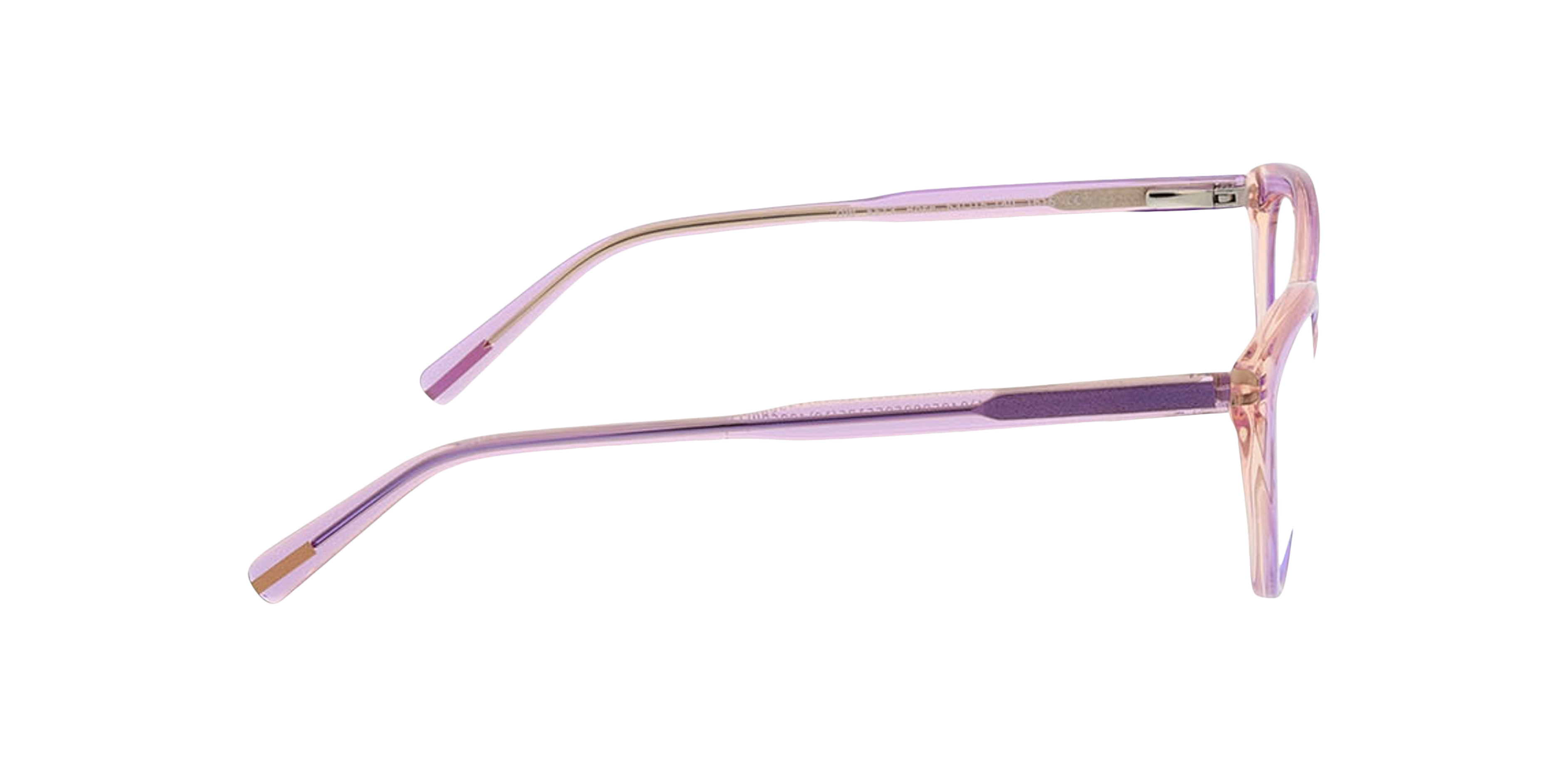 Rose Bilayer Purple  &  Peach AcetatEyeglass Frames von B24, Seitenansicht