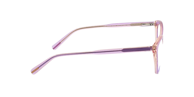 Rose Bilayer Purple  &  Peach AcetatEyeglass Frames von B24, Seitenansicht