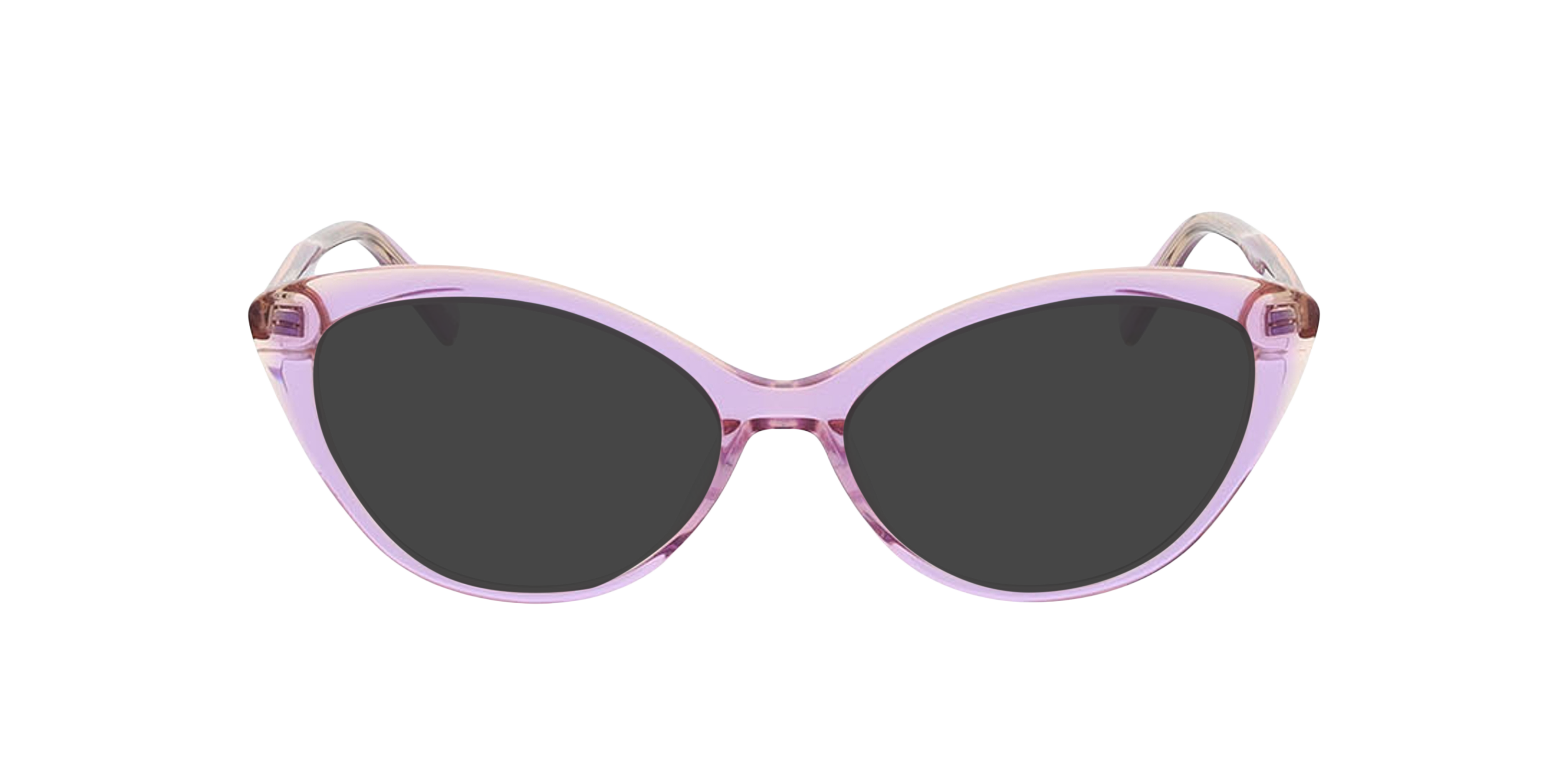 Rose Bilayer Purple  &  Peach AcetatEyeglass Frames von B24, mit getönten Gläsern
