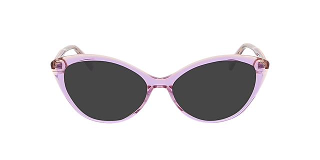 Rose Bilayer Purple  &  Peach AcetatEyeglass Frames von B24, mit getönten Gläsern