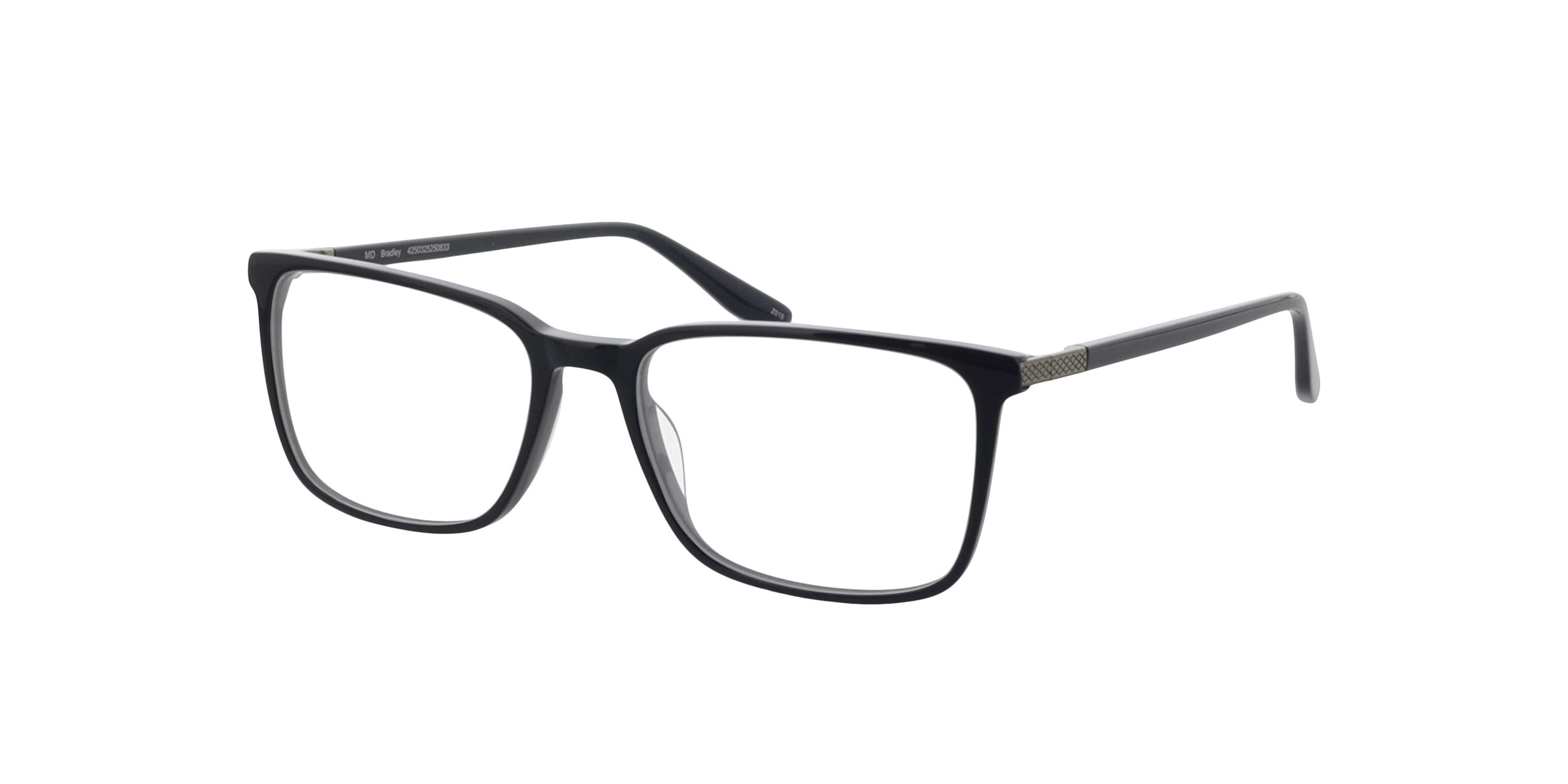 Bradley Dark Navy Blue AcetatEyeglass Frames von B24, Dreiviertelansicht