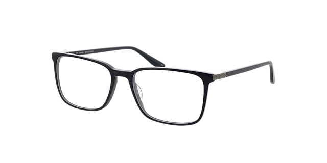 Bradley Donker marineblauw AcetaatEyeglass Frames van B24, Hoekweergave