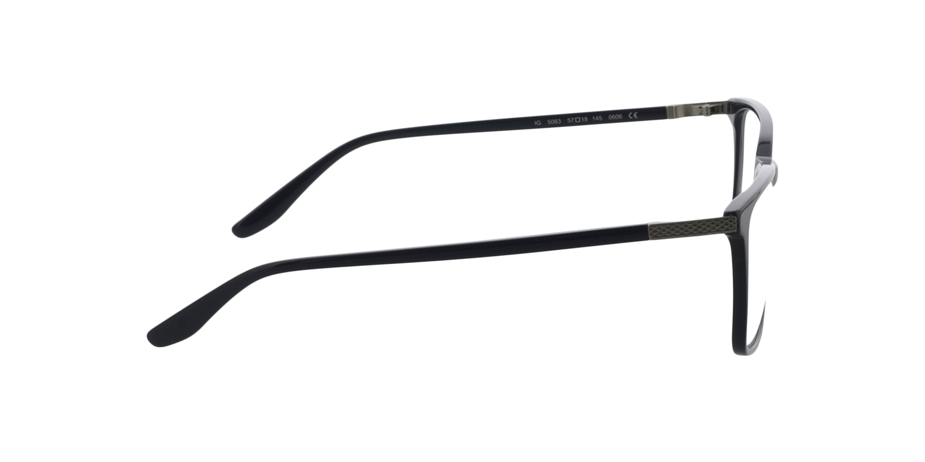 Bradley Dark Navy Blue AcetatEyeglass Frames von B24, Seitenansicht