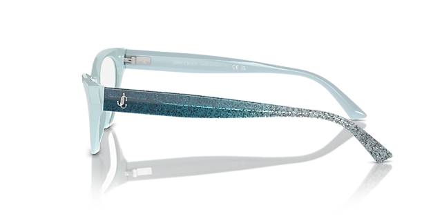 JC3005 Blau AcetatEyeglass Frames von B24, Seitenansicht