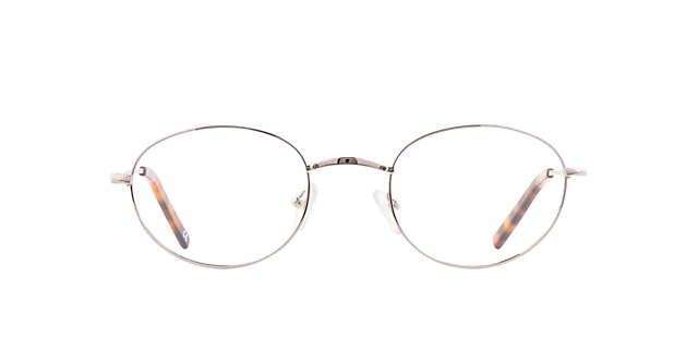 Clinton Silver Metal MetallEyeglass Frames von B24, Vorderansicht