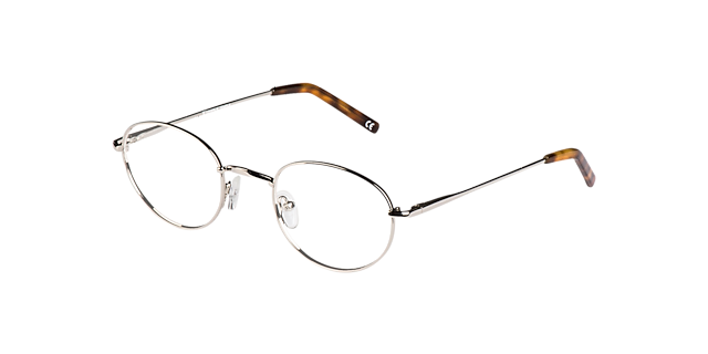 Clinton Silver Metal MetallEyeglass Frames von B24, Dreiviertelansicht