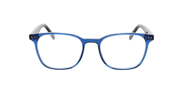 Johnny Kristal blauw & blauw Havana AcetaatEyeglass Frames van B24, Vooraanzicht