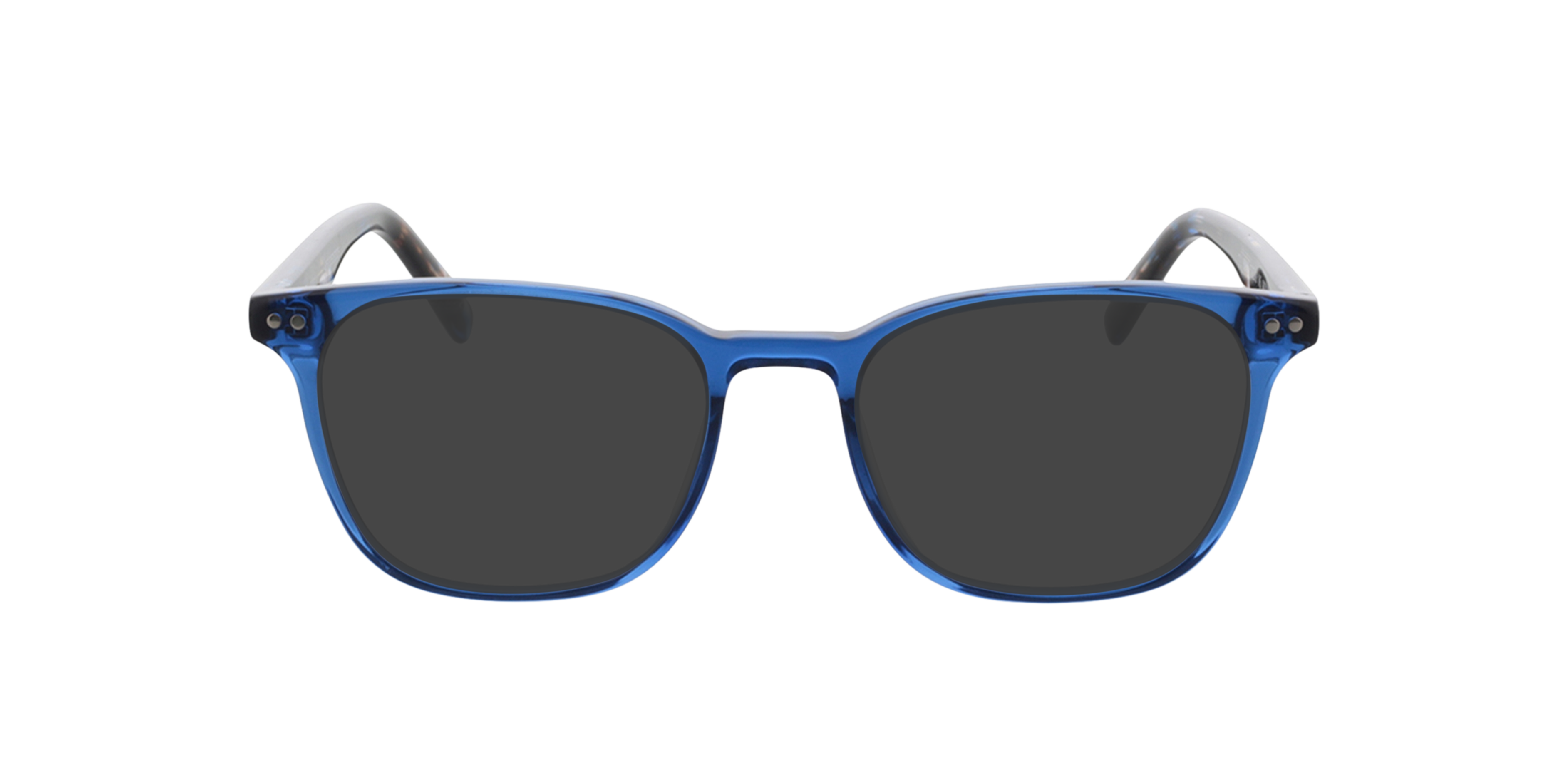 Johnny Kristal blauw  &  blauw Havana AcetaatEyeglass Frames van B24, met getinte lenzen