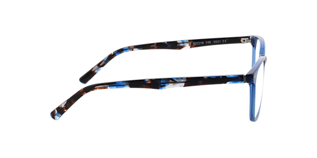 Johnny Kristal blauw & blauw Havana AcetaatEyeglass Frames van B24, Zijaanzicht