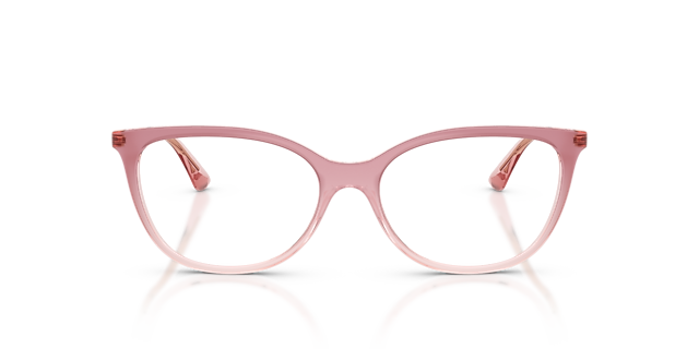 VO5673 Gradient Pink & Transparent Pink KunststoffEyeglass Frames von B24, Vorderansicht