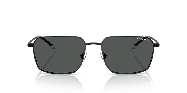 AX2053S Matt Schwarz MetallSunglass Frames von B24, Vorderansicht