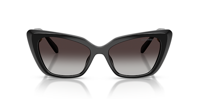 SK6047 Schwarz KunststoffSunglass Frames von B24, Vorderansicht