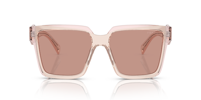 PR 24ZS Geranium & Petal Crystal AcetatSunglass Frames von B24, Vorderansicht