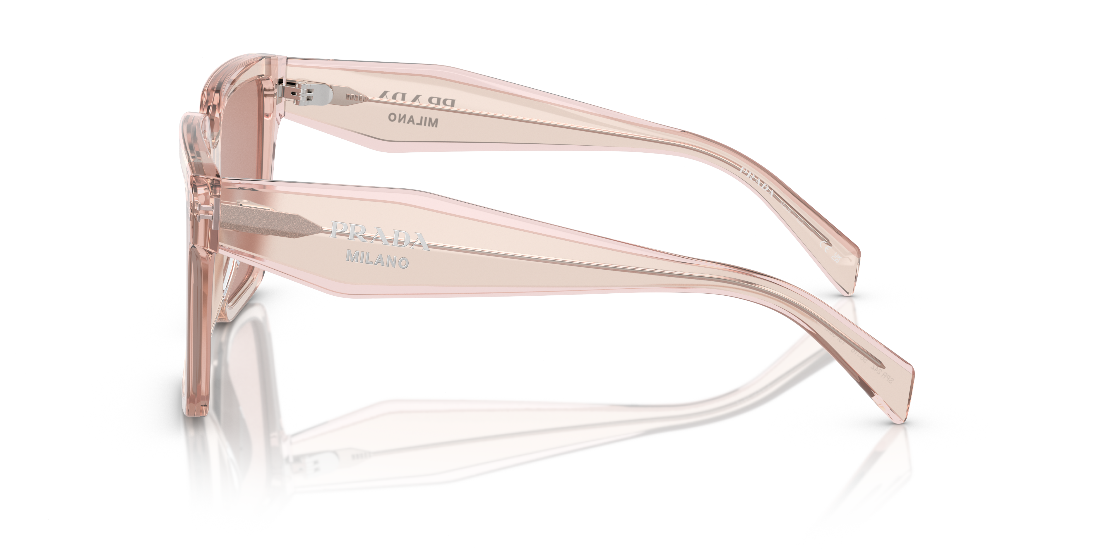 PR 24ZS Geranium & Petal Crystal AcetatSunglass Frames von B24, Seitenansicht