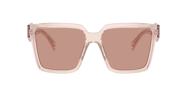 PR 24ZS Geranium & Petal Crystal AcetatSunglass Frames von B24, mit getönten Gläsern