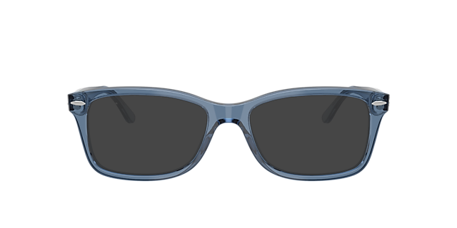 RB5428 Transparent Dark Blue AcetatEyeglass Frames von B24, mit getönten Gläsern