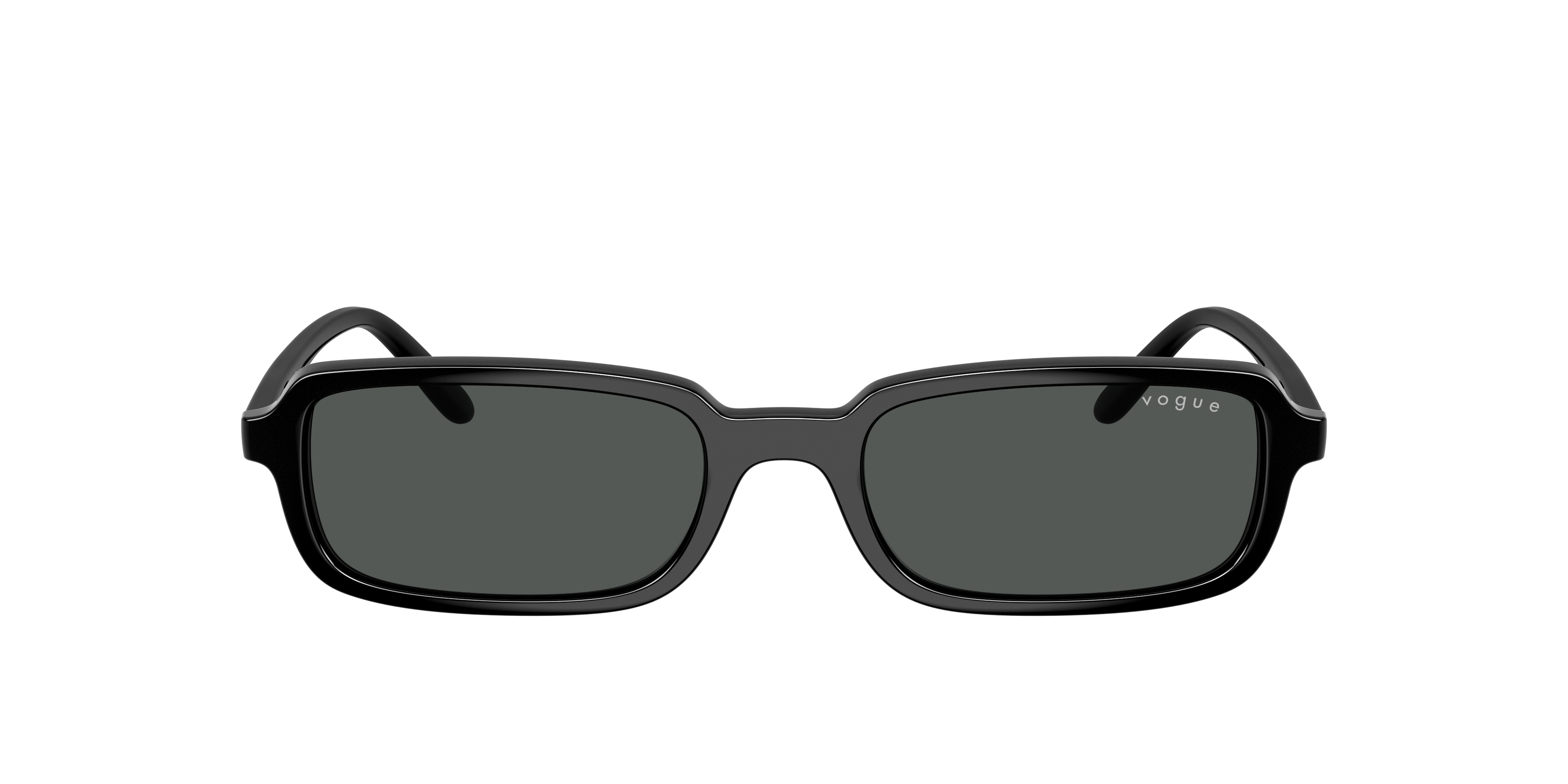 VO5666S Zwart KunststofSunglass Frames van B24, met getinte lenzen