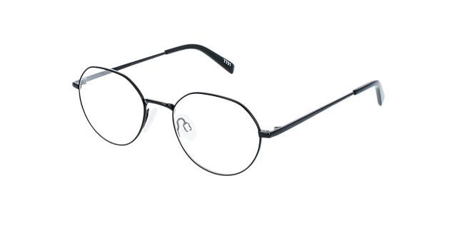 Logan Black Titanium TitaanEyeglass Frames van B24, Hoekweergave