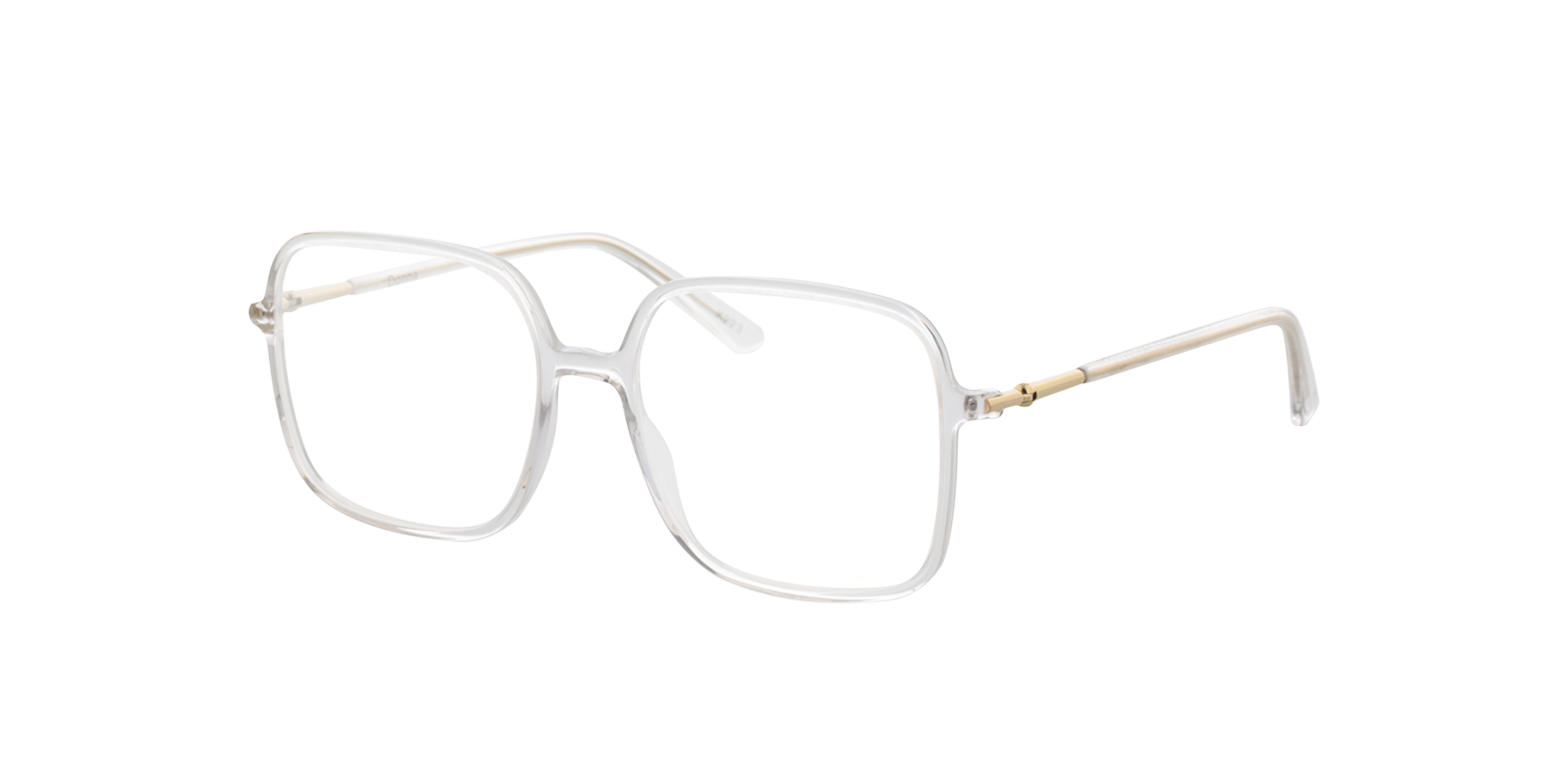 Donna Kristall AcetatEyeglass Frames von B24, Dreiviertelansicht