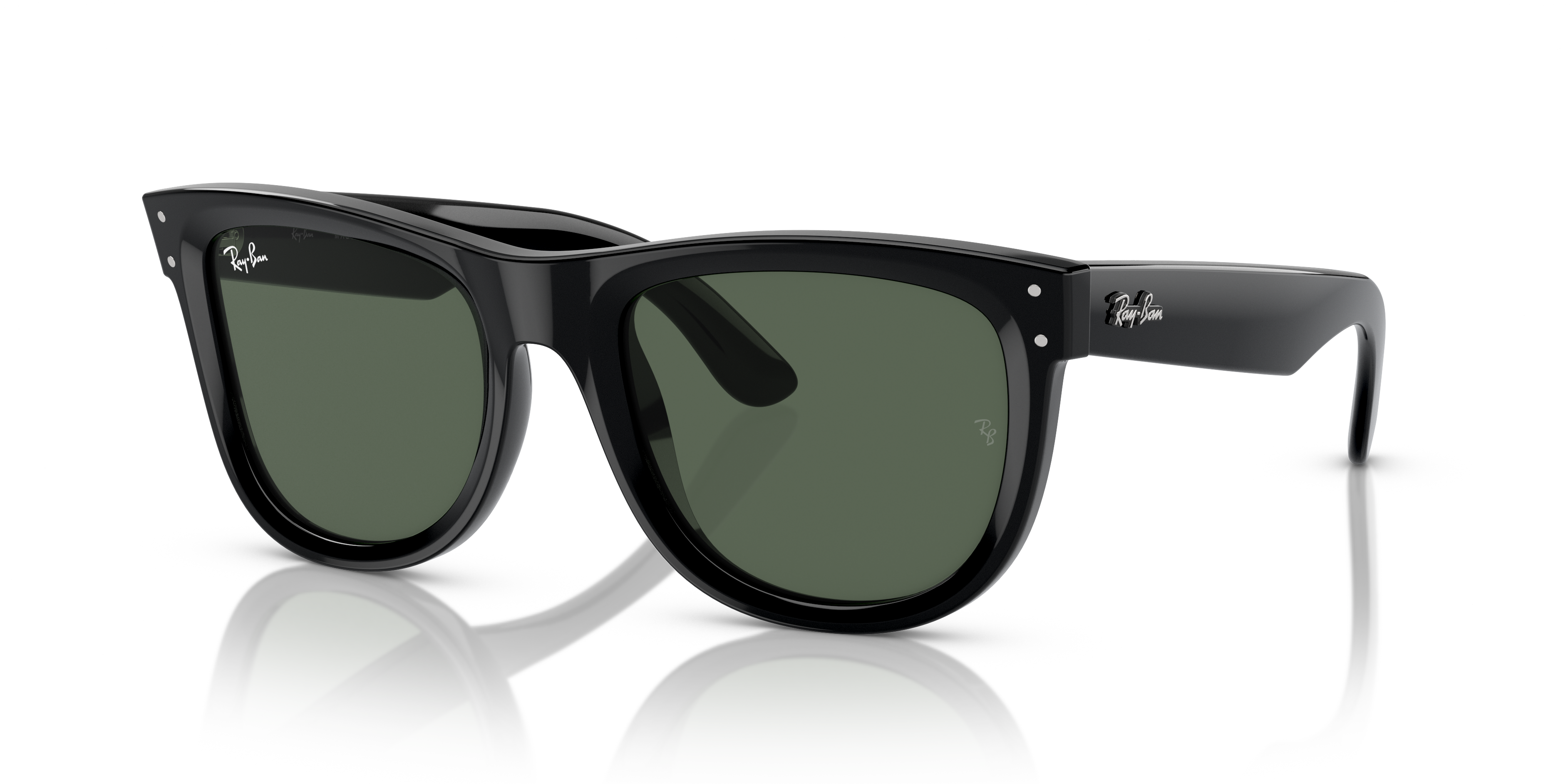 RBR0502S Schwarz KunststoffSunglass Frames von B24, Dreiviertelansicht