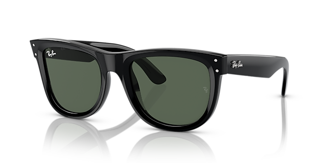 RBR0502S Zwart KunststofSunglass Frames van B24, Hoekweergave