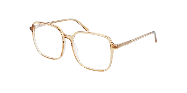 Elan Crystal Caramel AcetaatEyeglass Frames van B24, Hoekweergave